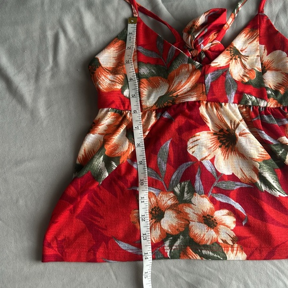 Cotton On - Red Floral Pattern Top - Picture 6 of 7